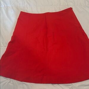 LOFT Red A-Line Mini Skirt for Cocktail Nights